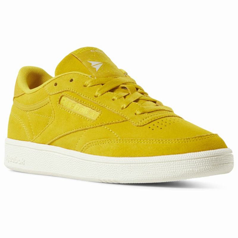 Reebok Club C 85 Tenisky Damske - Žlté/Biele XA1164WI